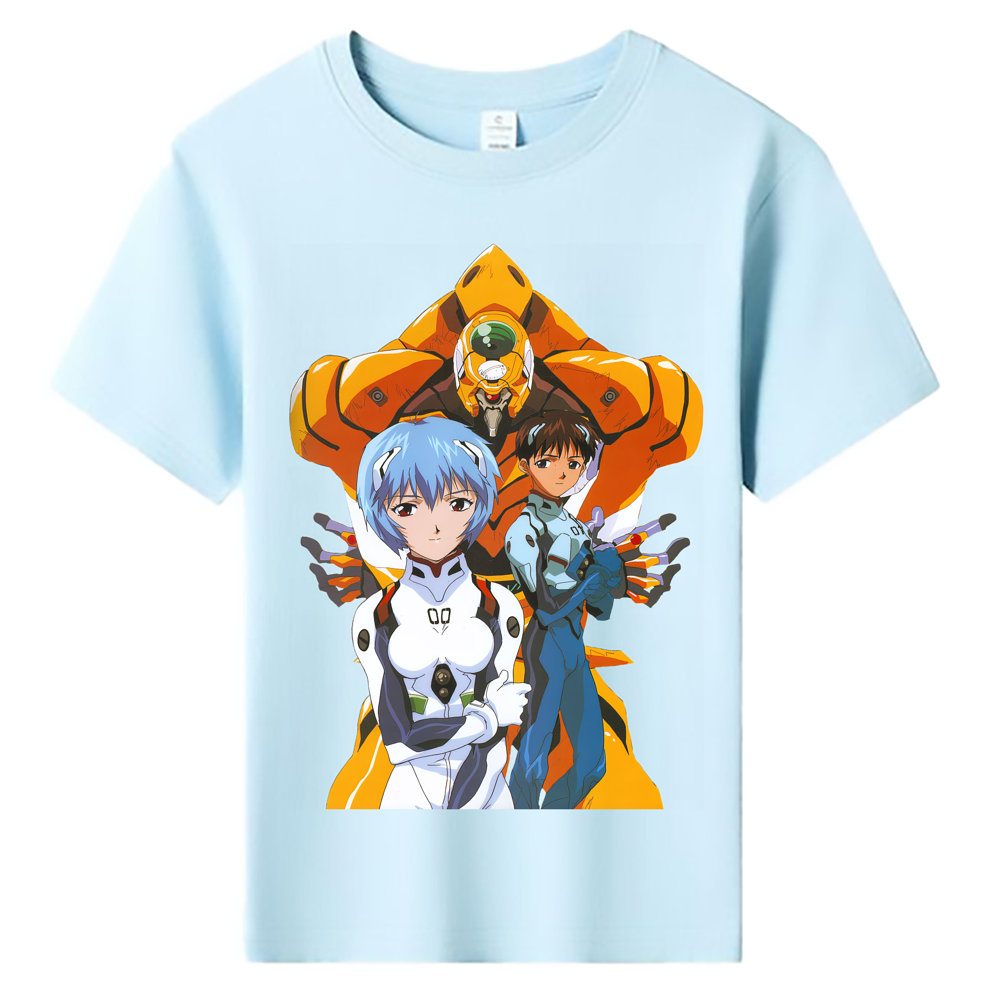 （画像用） EVA 新世紀エヴァンゲリオン 綿100％キッズTシャツ（フロントプリント）